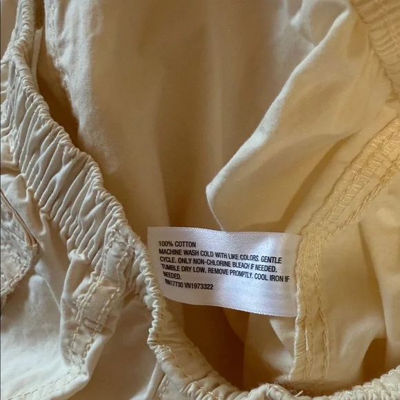 Wild Fable Cream Elastic Waist Cargo Pants NWT - Picture 14 of 14